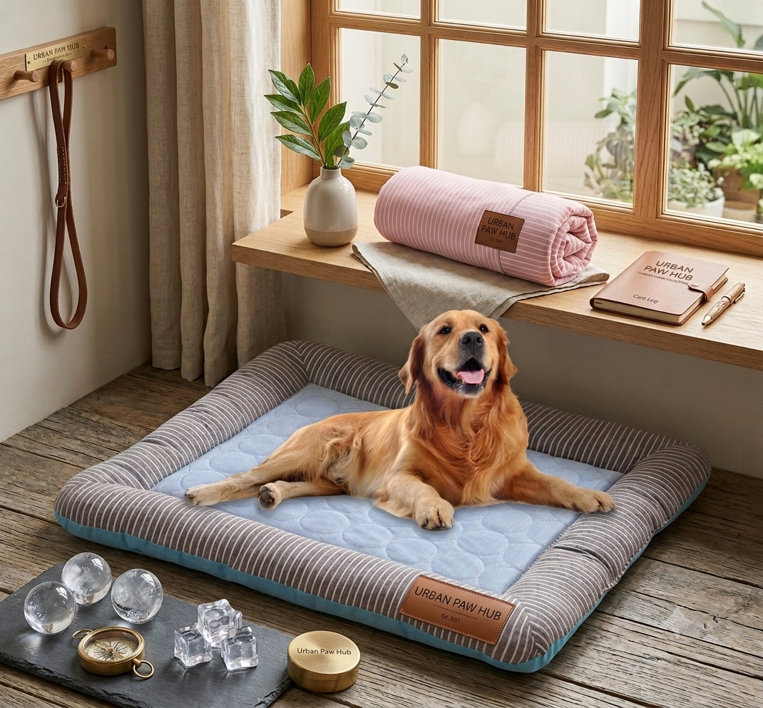 Urban Paw Hub™ Pet Cooling Pad Bed for Dogs & Cats