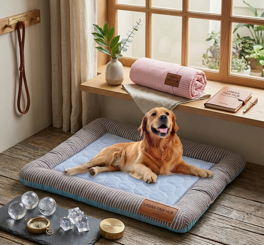 Urban Paw Hub™ Pet Cooling Pad Bed for Dogs & Cats