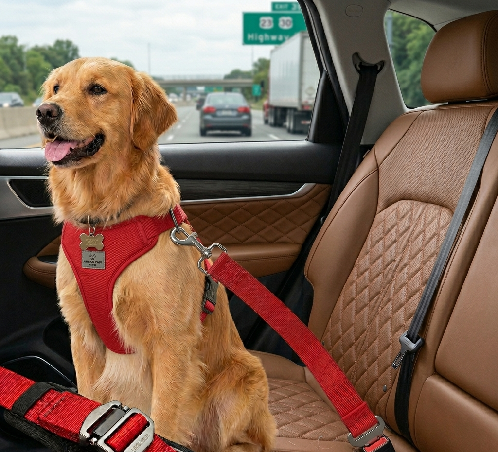 Urban Paw Hub™ Adjustable Pet Car Seat Belt